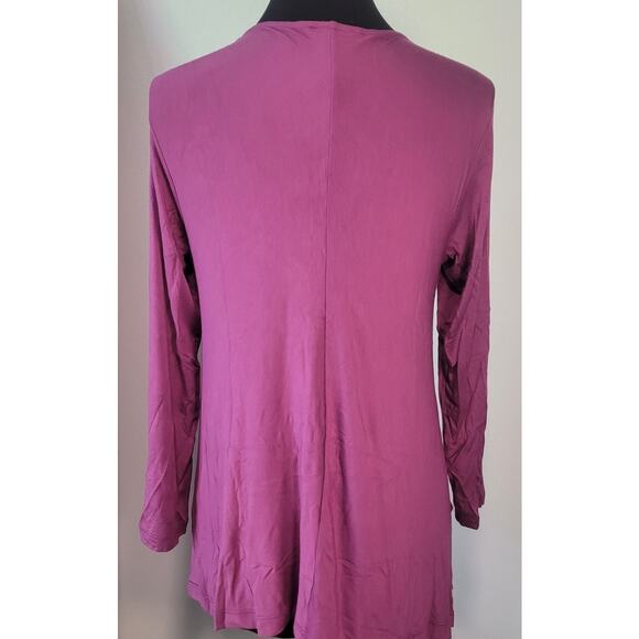 Soft Surroundings Plum A-Line Tunic P/M Long Sleeve Oversized – EUC - Picture 3 of 7